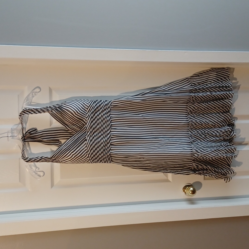 Stripped Halter Dress by Morrell Maxie